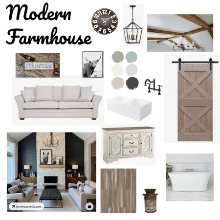 Modern Farmhouse Moodboard Interior Design Mood Board by donna.moloney74 on Style Sourcebook