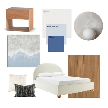 Warm and cool scandi bedroom Interior Design Mood Board by Stilleben Interior Design on Style Sourcebook