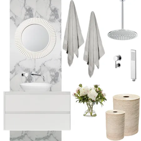 Bhavi Patel - Downstairs Bathroom Interior Design Mood Board by Helena@abi-international.com.au on Style Sourcebook