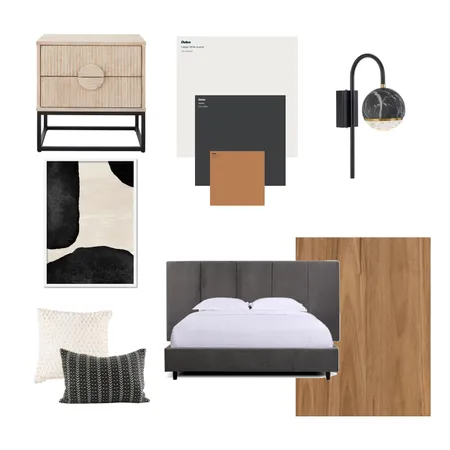 Black white scandi bedroom Interior Design Mood Board by Stilleben Interior Design on Style Sourcebook