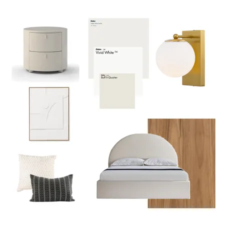 Minimalist white scandi bedroom Interior Design Mood Board by Stilleben Interior Design on Style Sourcebook