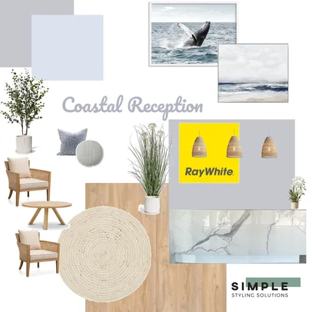 Ray White Coastal Reception Interior Design Mood Board by Simplestyling on Style Sourcebook