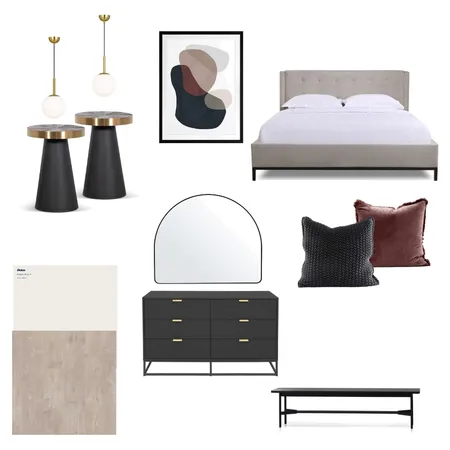 modern bedroom Interior Design Mood Board by Handesigner on Style Sourcebook