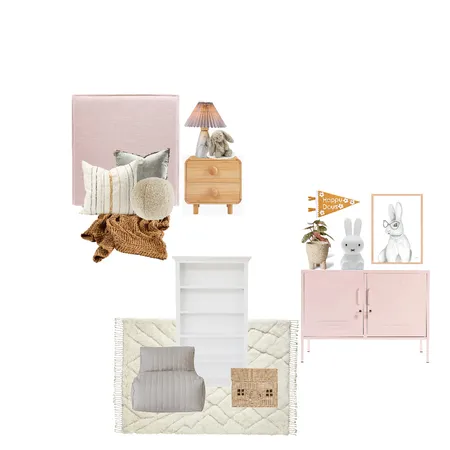 Pink girls room Interior Design Mood Board by Jorja Clair Interiors on Style Sourcebook