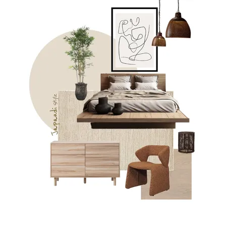 japandi bedroom Interior Design Mood Board by christie,kourd on Style Sourcebook