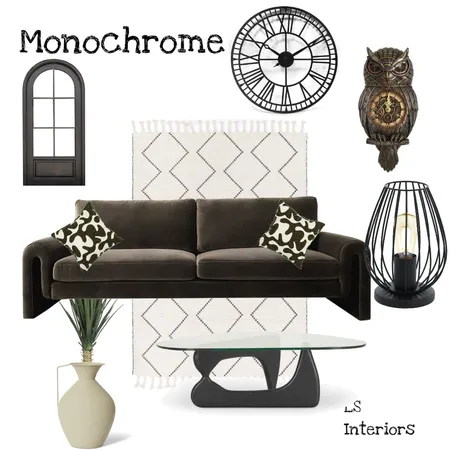 Monochrome Interior Design Mood Board by LS Interiors on Style Sourcebook