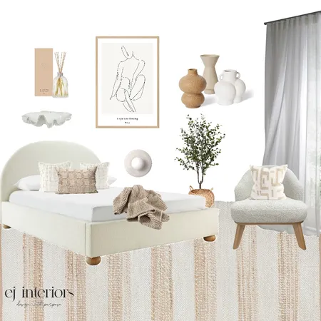 Earthy bedroom Interior Design Mood Board by EJ Interiors on Style Sourcebook