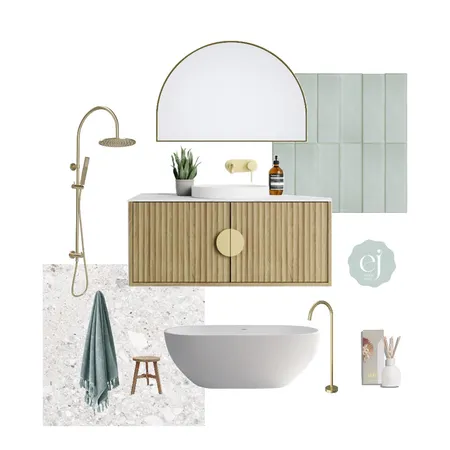 Coastal Bathroom Retreat Interior Design Mood Board by EJ Interiors on Style Sourcebook