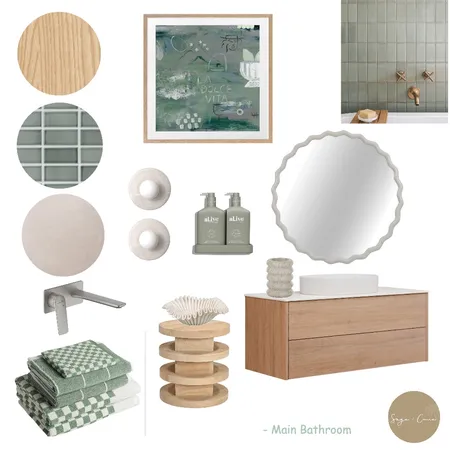 Main Bathroom - Banks St Project Interior Design Mood Board by Sage & Cove on Style Sourcebook