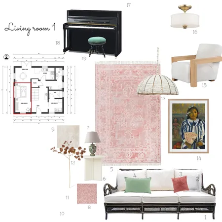 Living room 1 Interior Design Mood Board by Near saints. on Style Sourcebook