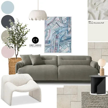 Cool Blue Interior Design Mood Board by Carly Thorsen Interior Design on Style Sourcebook