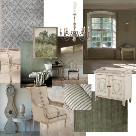 Gustavian Interior Design Mood Board by Atelier Be on Style Sourcebook