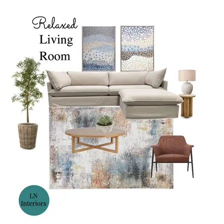 Relaxed Living Room Interior Design Mood Board by LN Interiors on Style Sourcebook