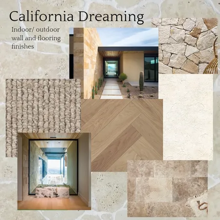 California Dreaming - Floor and wall finishes Interior Design Mood Board by chelsea.interiors on Style Sourcebook