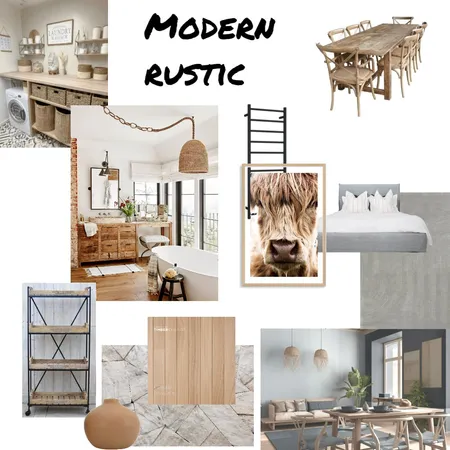 Modern Rustic - Mood Board Interior Design Mood Board by ivannaallen on Style Sourcebook