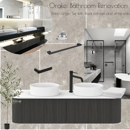 Grey and Black Mood Board- Orakei 2 Interior Design Mood Board by Natalie Holland on Style Sourcebook