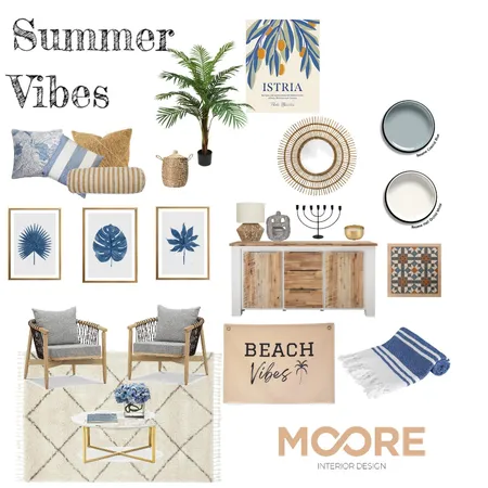 Summer Vibes Interior Design Mood Board by MOORE93 on Style Sourcebook