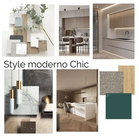 Moodboard Moderno Chic Interior Design Mood Board by Mariagrazia Vitale on Style Sourcebook