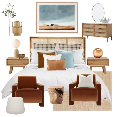 Australian Bedroom Interior Design Mood Board by studioruwi on Style Sourcebook