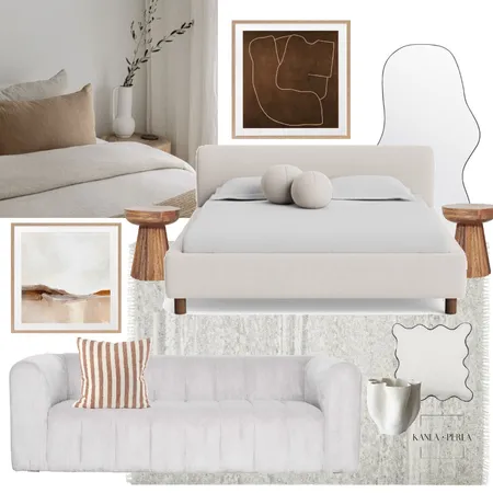 Soft Modern Organic Master Bedroom-Inspired by the Australian landscape Interior Design Mood Board by K A N L A    P E R L A on Style Sourcebook