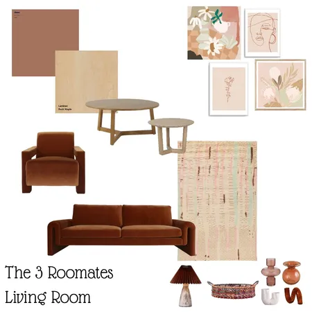 3 roomates living Interior Design Mood Board by Beverly Zaske on Style Sourcebook