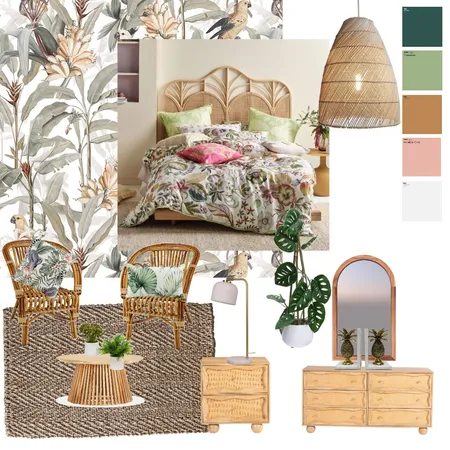 Tropical bedroom Interior Design Mood Board by sapokazipokwana@gmail.com on Style Sourcebook