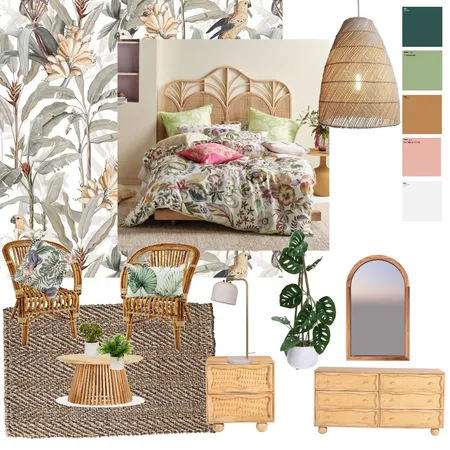 Tropical bedroom Interior Design Mood Board by sapokazipokwana@gmail.com on Style Sourcebook