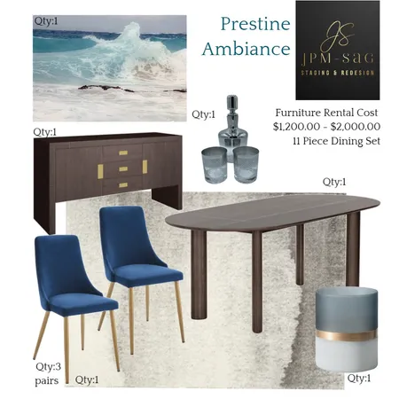Prestine Ambiance Interior Design Mood Board by JPM+SAG Staging and Redesign on Style Sourcebook