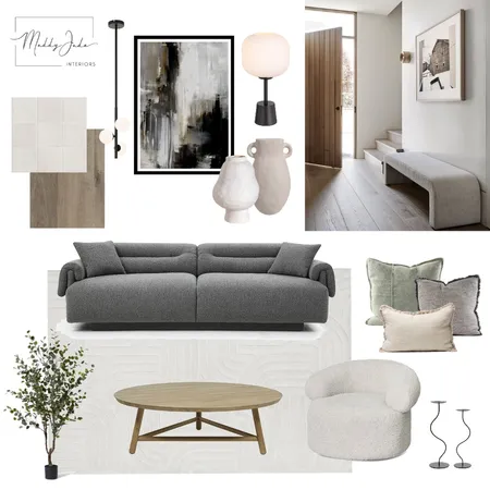 Contemporary grey living room Interior Design Mood Board by Maddy Jade Interiors on Style Sourcebook