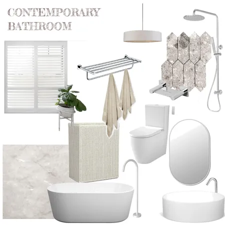 Contemporary Bathroom Interior Design Mood Board by Nola on Style Sourcebook