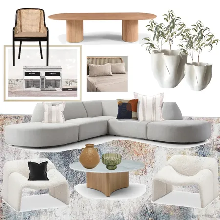 Living Room Interior Design Mood Board by Bianco Studio on Style Sourcebook