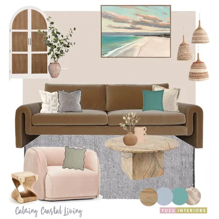 Calming Coastal Living Interior Design Mood Board by Yuzu Interiors on Style Sourcebook