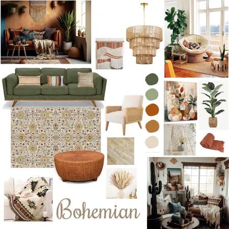 BOHO MOOD BOARD Interior Design Mood Board by BahniwalM on Style Sourcebook