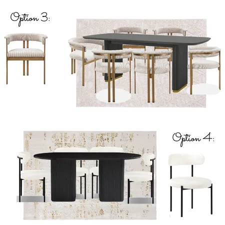 Luxe dining options 2 Interior Design Mood Board by Interiors By Zai on Style Sourcebook