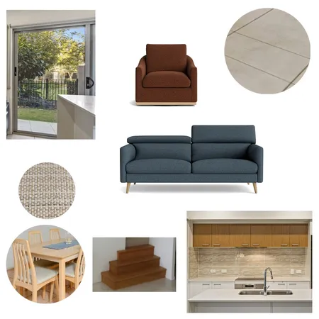 Living/Dining - Denim/Terracotta Interior Design Mood Board by BigRed1 on Style Sourcebook