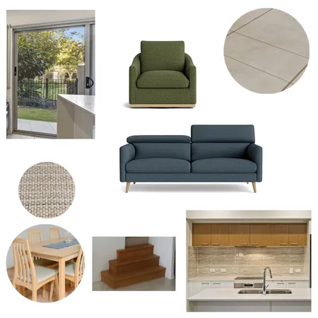 Living/Dining - Denim/Forest Green Interior Design Mood Board by BigRed1 on Style Sourcebook