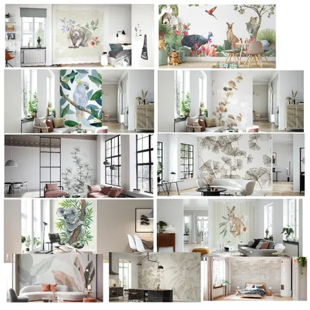 Wall Mural Interior Design Mood Board by joannegames0219 on Style Sourcebook