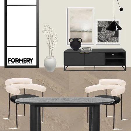 Dark & Moody Dining Living Interior Design Mood Board by Formery | Architect & Interior Designer Melbourne on Style Sourcebook
