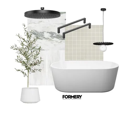 Sage Green Bathroom Interior Design Mood Board by Formery | Architect & Interior Designer Melbourne on Style Sourcebook
