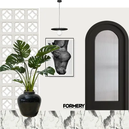 Monochromatic Entryway Interior Design Mood Board by Formery | Architect & Interior Designer Melbourne on Style Sourcebook