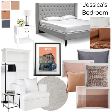 Jessica's Bedroom Option 1 Interior Design Mood Board by razz01 on Style Sourcebook
