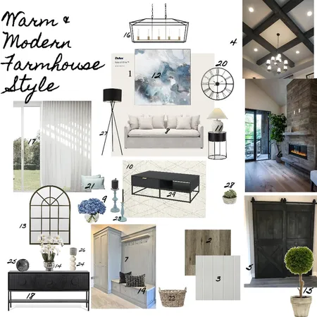 Modern Farmhouse Style Interior Design Mood Board by RossanaHamilton77 on Style Sourcebook
