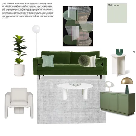 Living room Mod 9  v5 Interior Design Mood Board by Efi Papasavva on Style Sourcebook