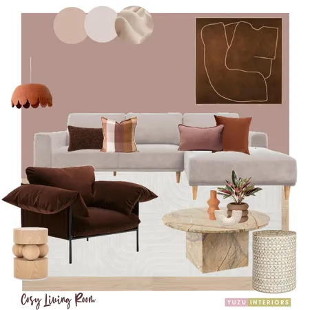 Cosy Living Room Interior Design Mood Board by Yuzu Interiors on Style Sourcebook