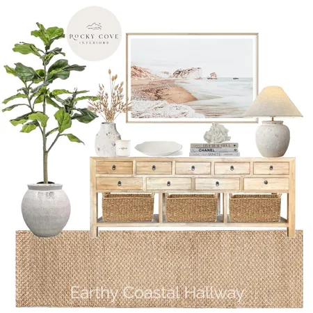 Earthy Coastal Hallway Interior Design Mood Board by Rockycove Interiors on Style Sourcebook
