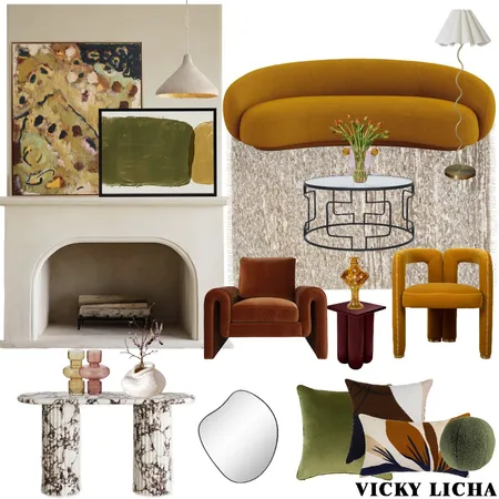 green yellow Interior Design Mood Board by VICKYLICHA on Style Sourcebook