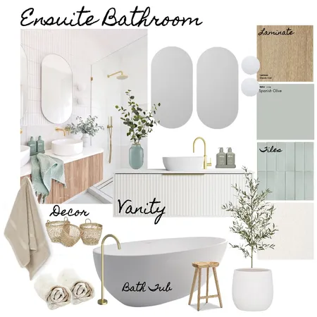 Ensuite Bathroom Interior Design Mood Board by juliettebea on Style Sourcebook