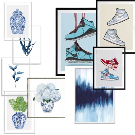 Unfinished Blue Art Interior Design Mood Board by LaraFernz on Style Sourcebook