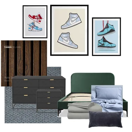 Unfinished Teenage Boy Room Interior Design Mood Board by LaraFernz on Style Sourcebook