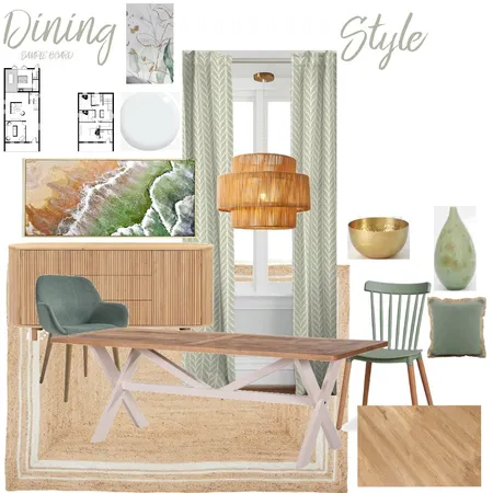 Sample board_Dining room_4_ Interior Design Mood Board by manu' on Style Sourcebook